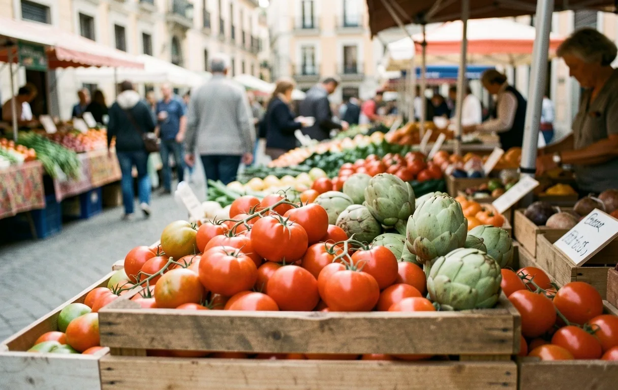 Madrid Market Scene
